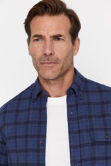 CORTEFIEL Checkered Flannel Shirt - Smgarment's