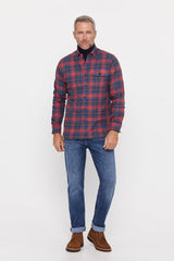 CORTEFIEL Checkered Flannel Shirt - Smgarment's