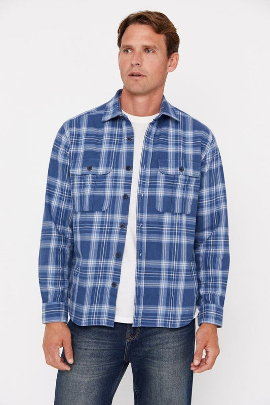 CORTEFIEL Checkered Over Size Shirt - Smgarment's