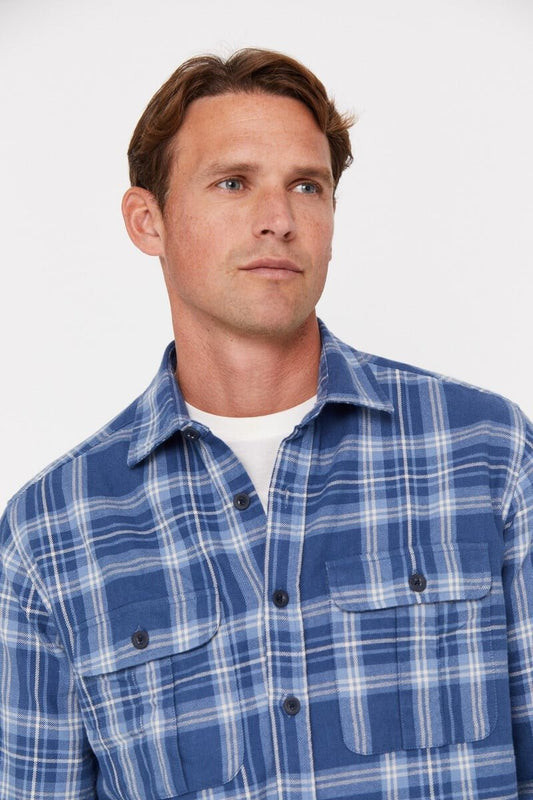 CORTEFIEL Checkered Over Size Shirt - Smgarment's