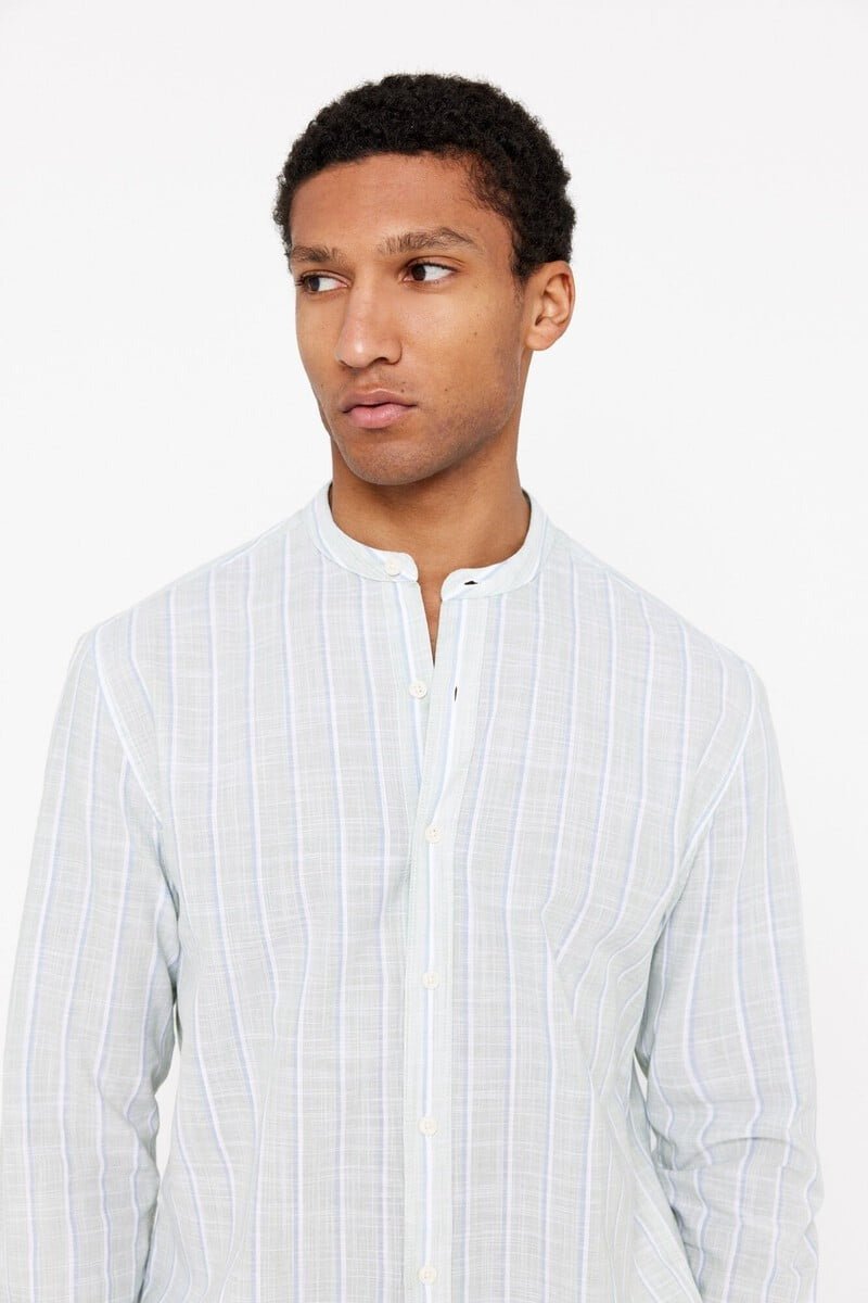CORTEFIEL Flamed Striped Shirt - Smgarment's