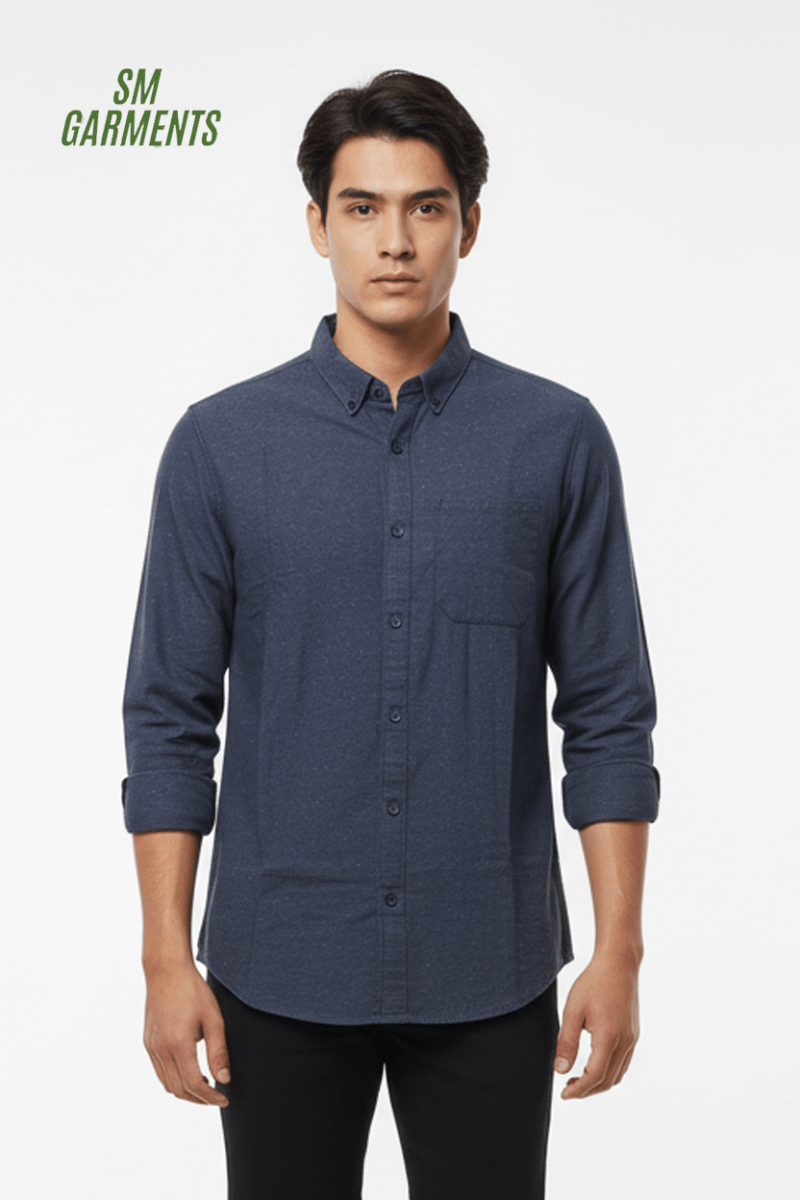 CROPP ORIGINAL MENS Classic Navy Button - Down Shirt - Smgarment's