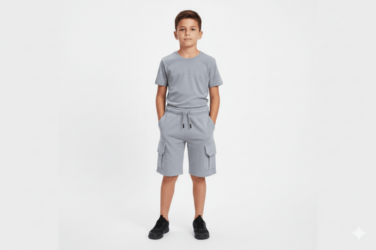 DESTINATION BOYS GRAY SHORT - Smgarment's