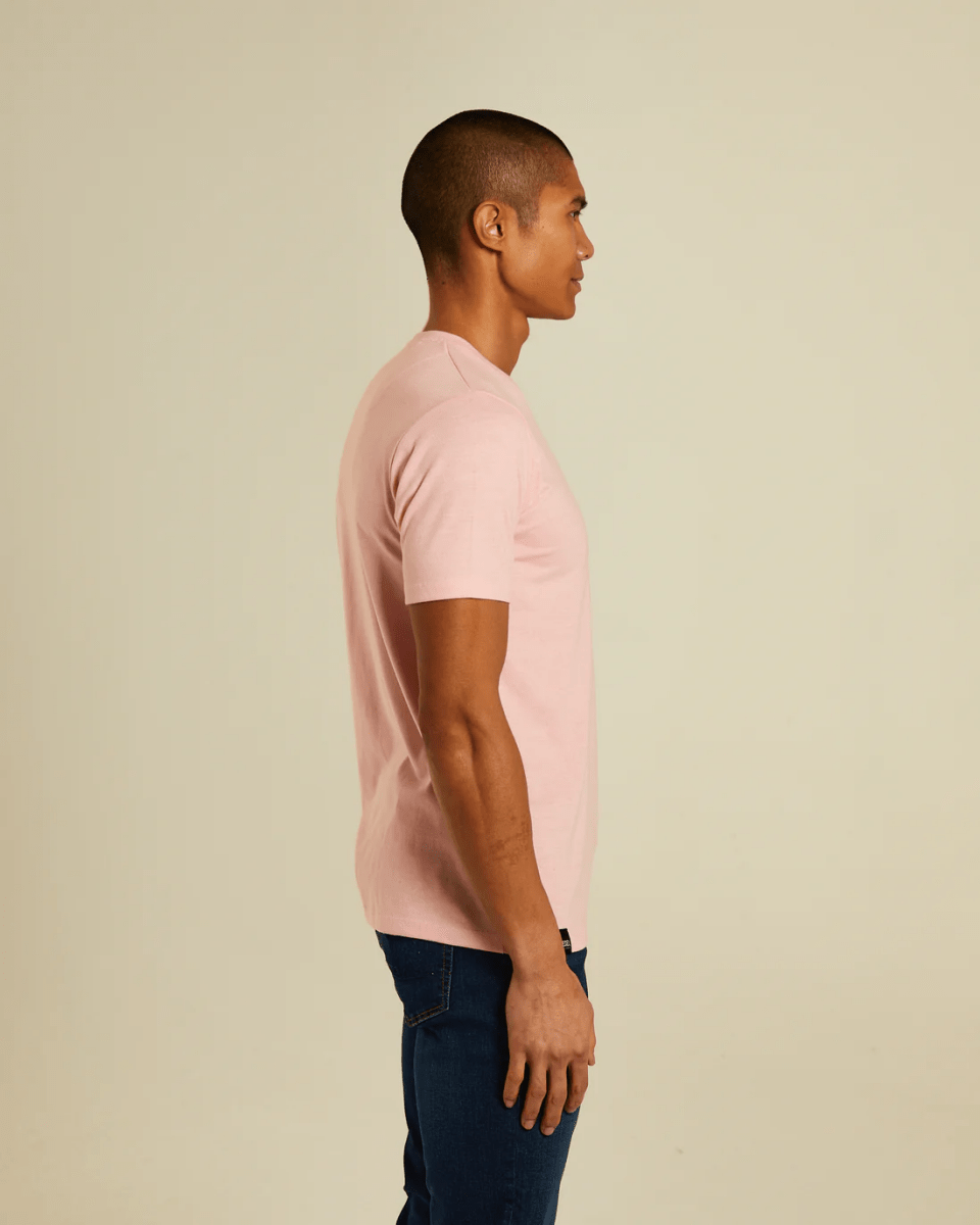 DIESEL Basic Caden O Neck Bermuda Pink Tee - Smgarment's