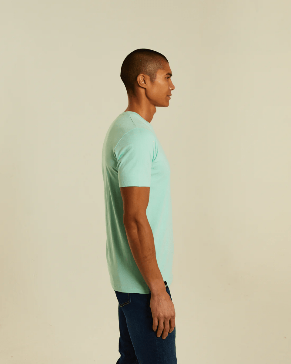 DIESEL Basic Caden O Neck Cool Mint Tee - Smgarment's