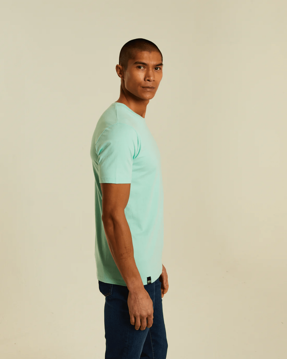 DIESEL Basic Caden O Neck Cool Mint Tee - Smgarment's