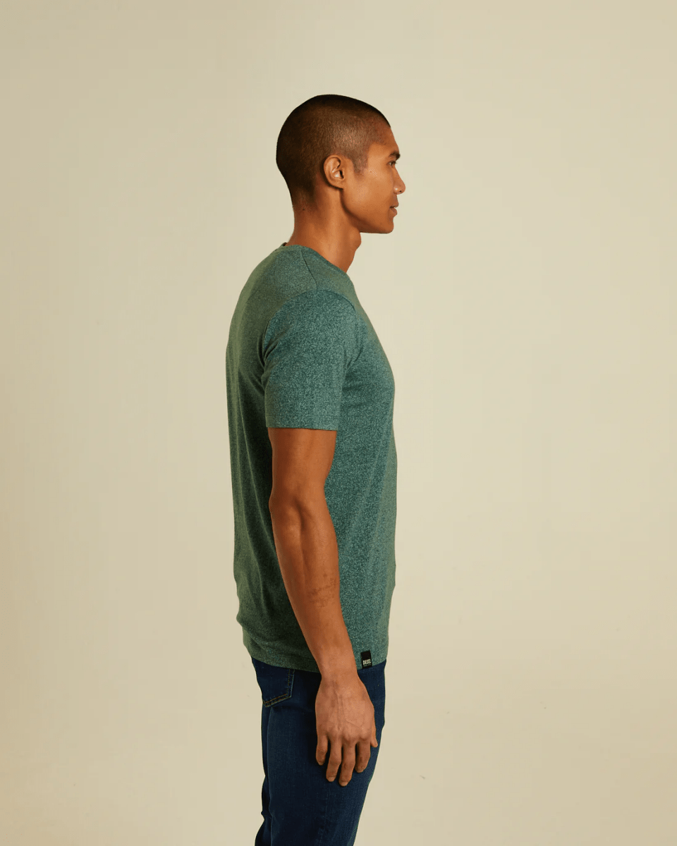 DIESEL Basic Caden O Neck Green Trail Tee - Smgarment's
