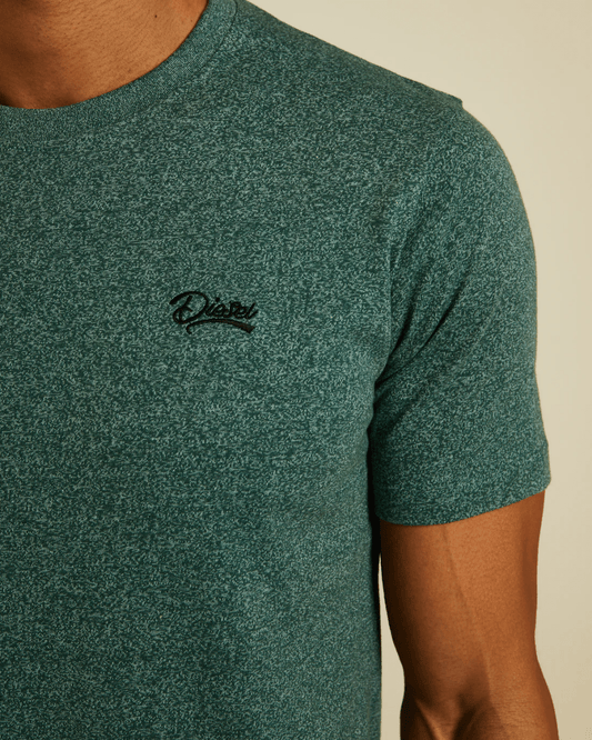 DIESEL Basic Caden O Neck Green Trail Tee - Smgarment's