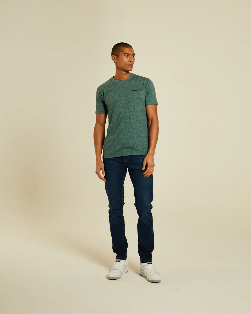 DIESEL Basic Caden O Neck Green Trail Tee - Smgarment's