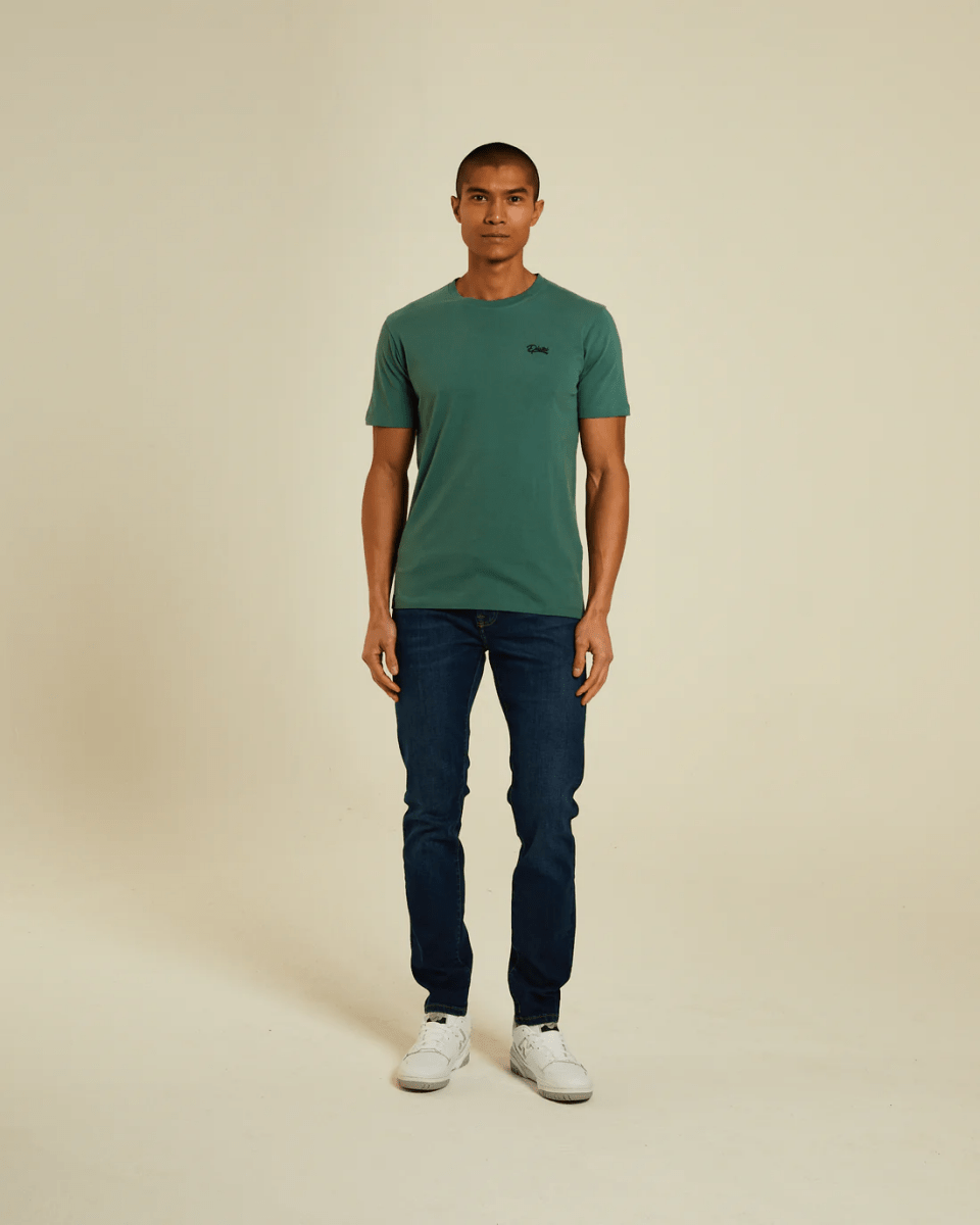 DIESEL Basic Caden O Neck Green Trail Tee - Smgarment's