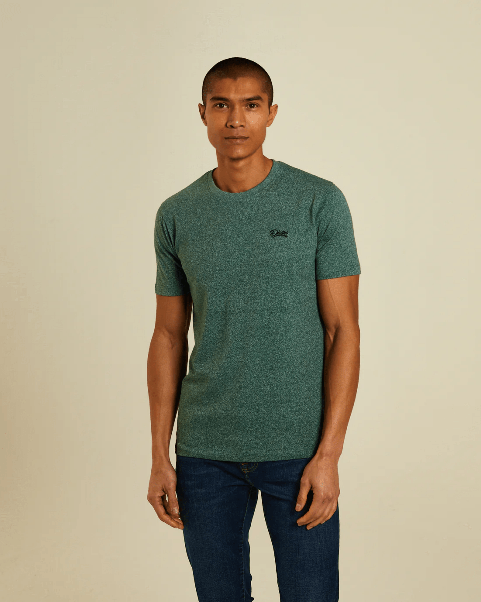 DIESEL Basic Caden O Neck Green Trail Tee - Smgarment's