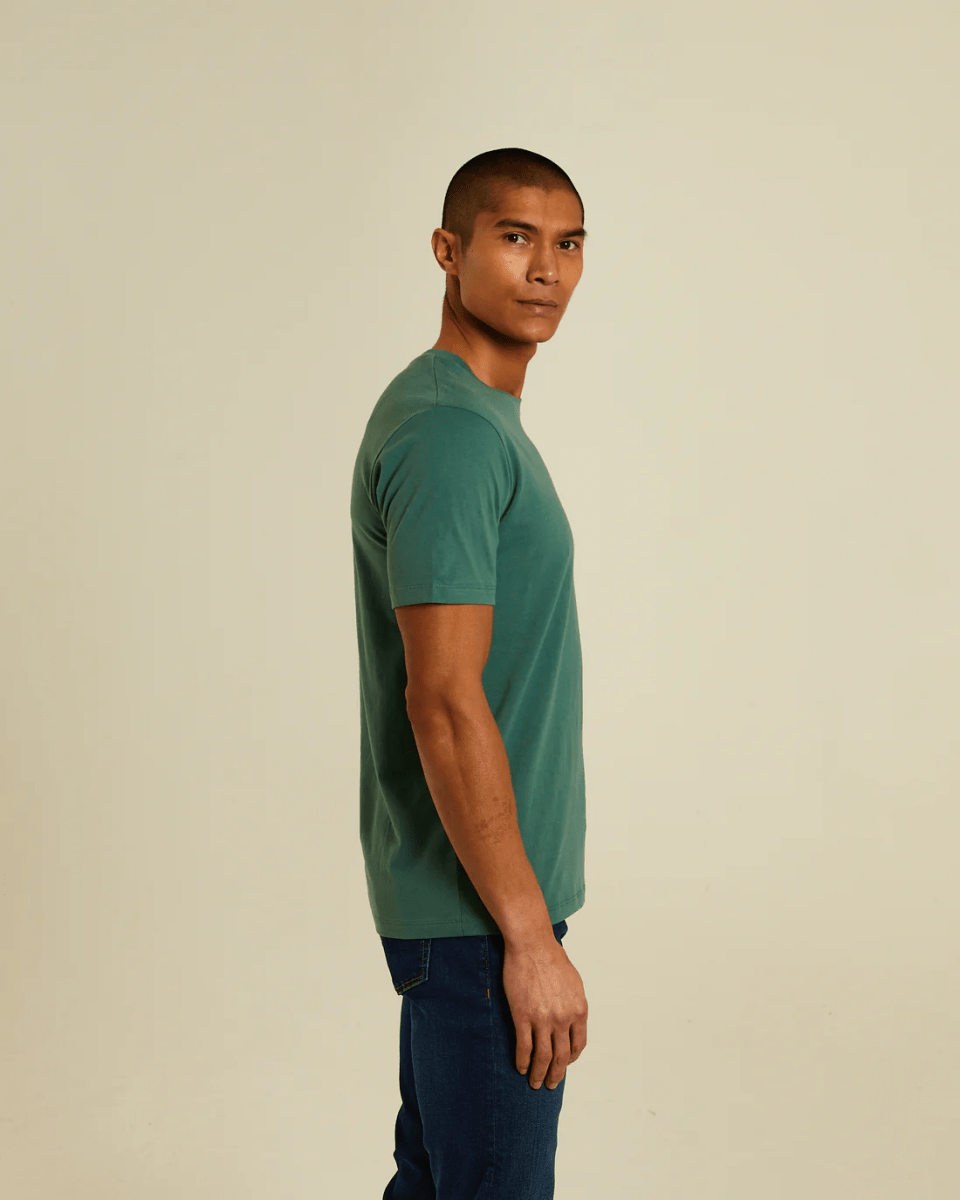 DIESEL Basic Caden O Neck Green Trail Tee - Smgarment's