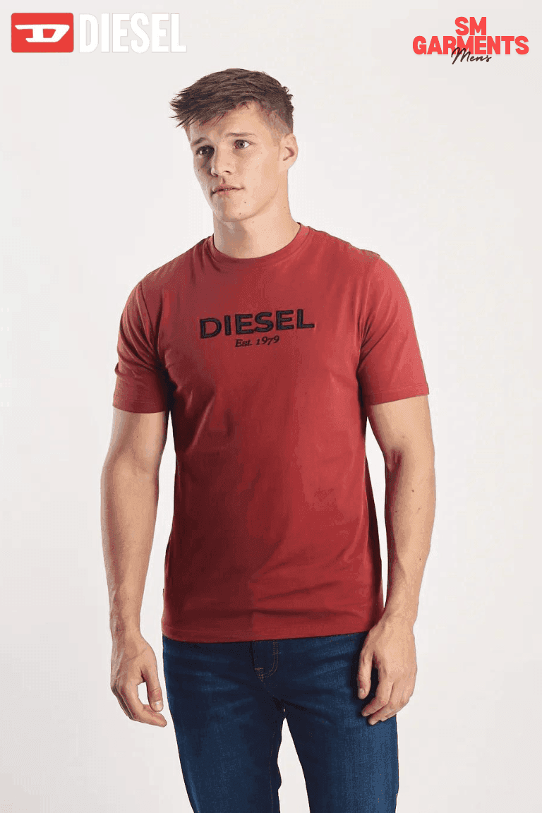 DIESEL NEWPORT TEE ROSEWOOD - SMgarment's