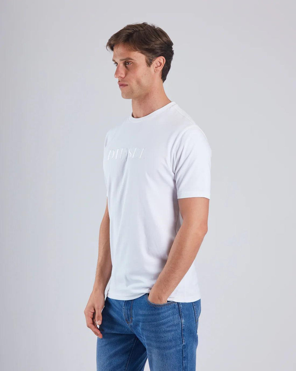 DIESEL PEARSON TEE DOVE WHITE - SMgarment's