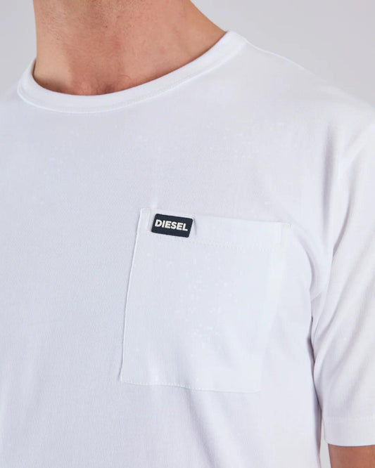 DIESEL PIERRE TEE DOVE WHITE - SMgarment's