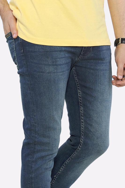 DINERS Medium Blue Slim Fit Jeans - SMgarment's