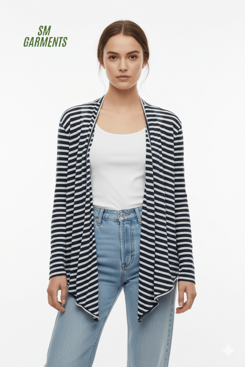 DIVIDED WOMENS STRIPED SHRUG - Smgarment's