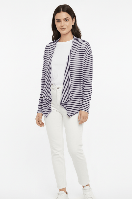 DIVIDED WOMENS STRIPED SHRUG - Smgarment's