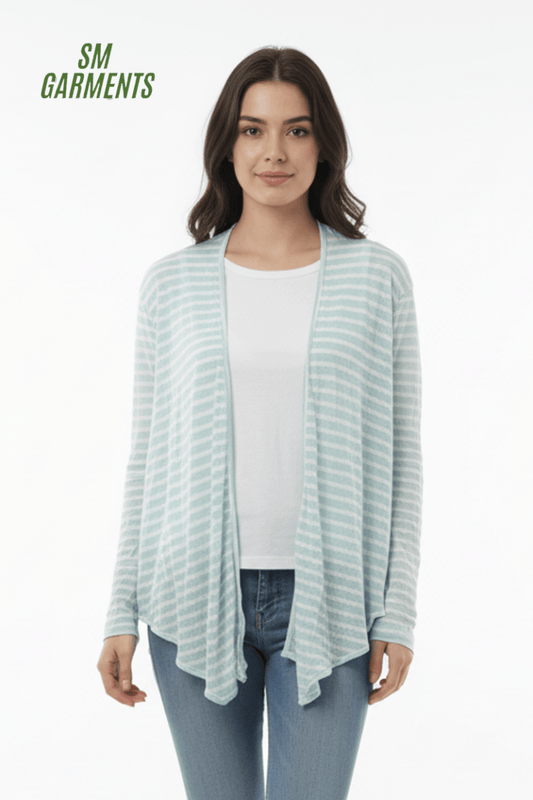 DIVIDED WOMENS STRIPES SHRUG - Smgarment's