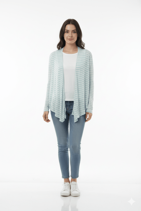 DIVIDED WOMENS STRIPES SHRUG - Smgarment's