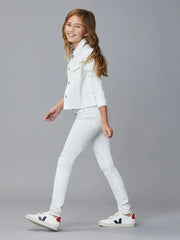 DL 1961 Chloe Skinny High Rise | White Exposed - SMgarment's