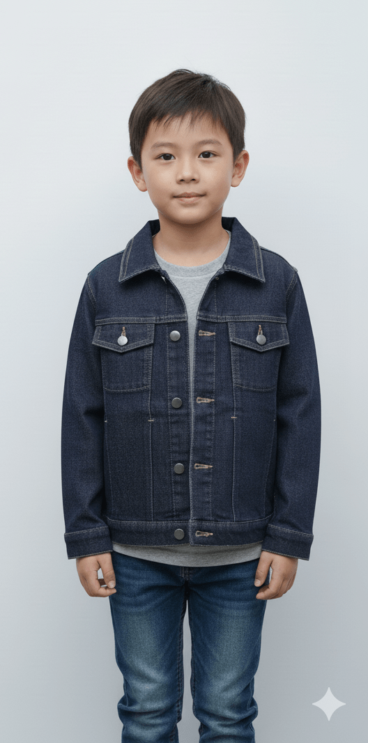 DL BOYS MANNING DOUBLE POCKET DENIM JACKET - Smgarment's