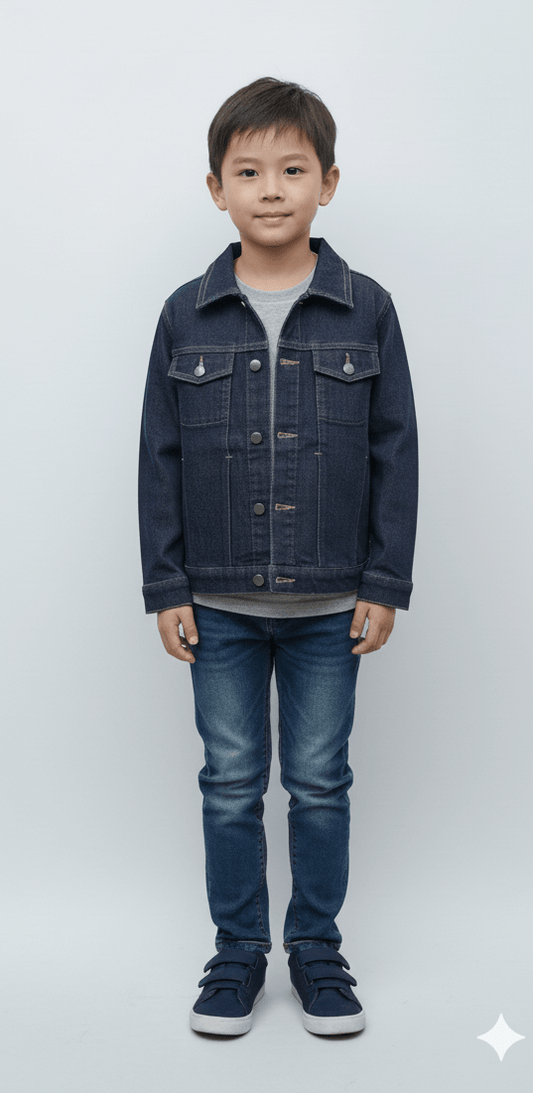 DL BOYS MANNING DOUBLE POCKET DENIM JACKET - Smgarment's