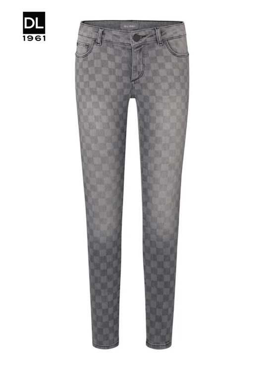 DL1961 Girls' Chloe Checkmate Printed Skinny Jeans - Smgarment's