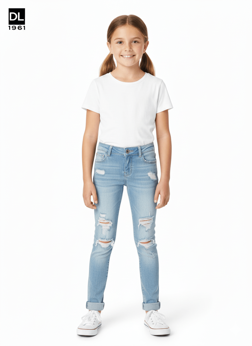 DL1961 Harper Classic Boyfriend Torn Jean - Smgarment's