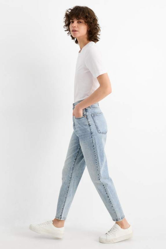 C&A WOMENS Mom jeans high waist