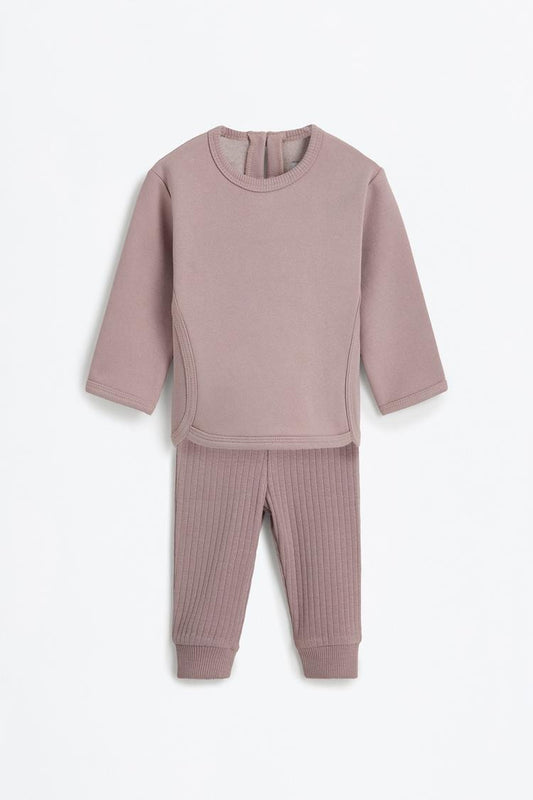 LEFTIES Girls Ribbed sweatshirt and leggings