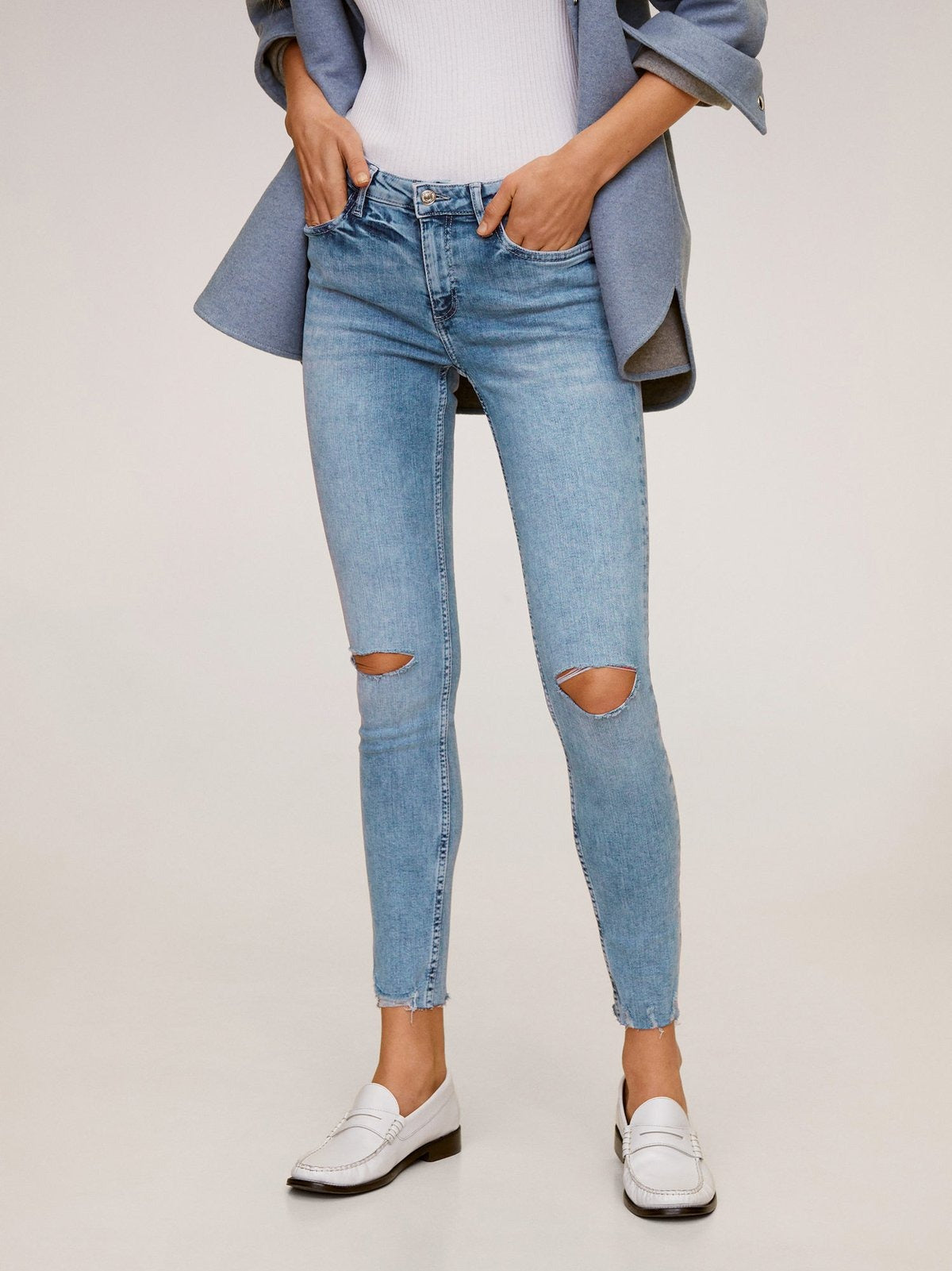 KIM SUPER SKINNY PUSH UP LOW WAIST JEANS