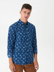 HOUSE BRAND TROPICAL PRINT SHIRT