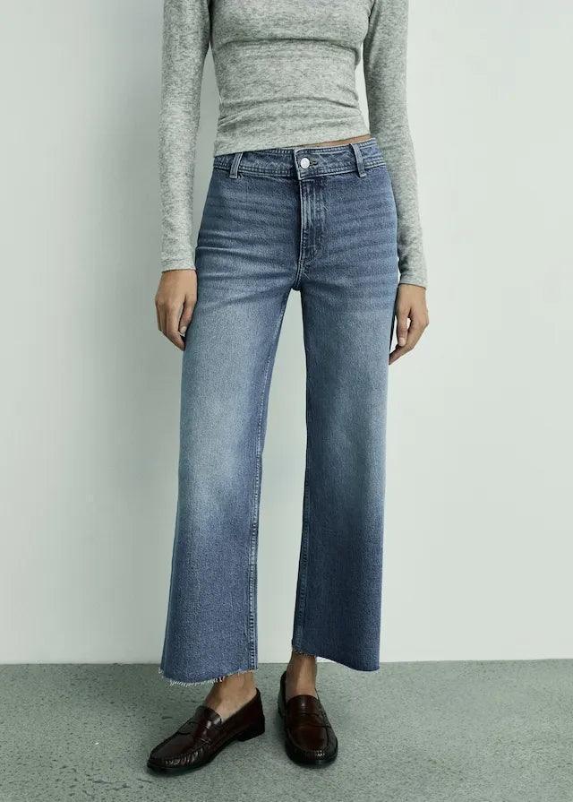 MANGO Catherin Culotte High-Rise Jeans