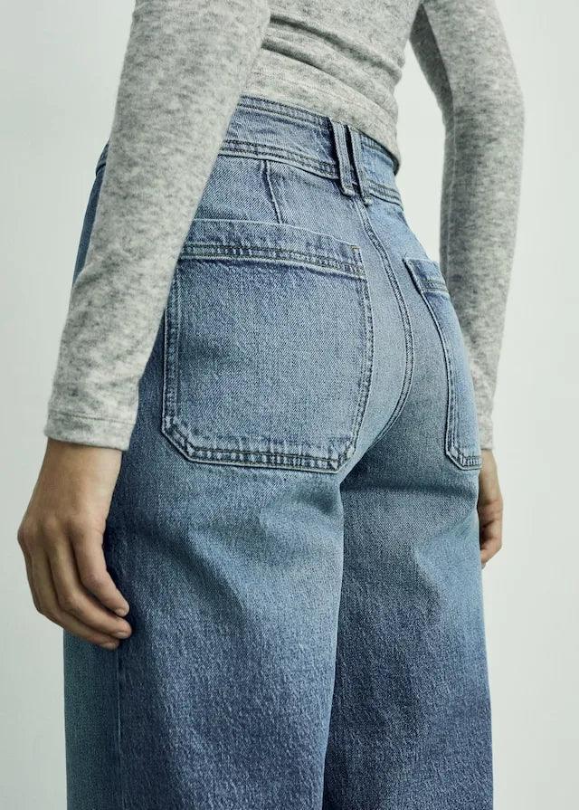 MANGO Catherin Culotte High-Rise Jeans