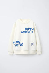 ZR GIRLS Set of sweatshirt with lettering and leggings Flare