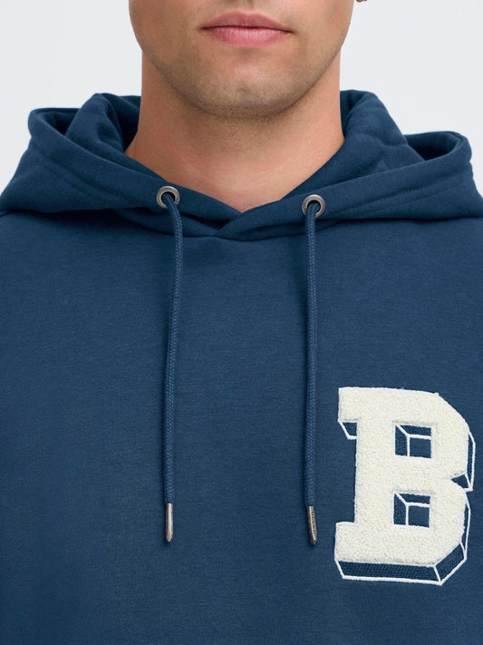 BLEND Mens BHBader Blue Hoodie