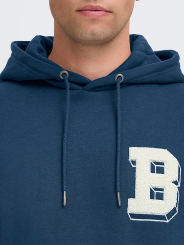 BLEND Mens BHBader Blue Hoodie