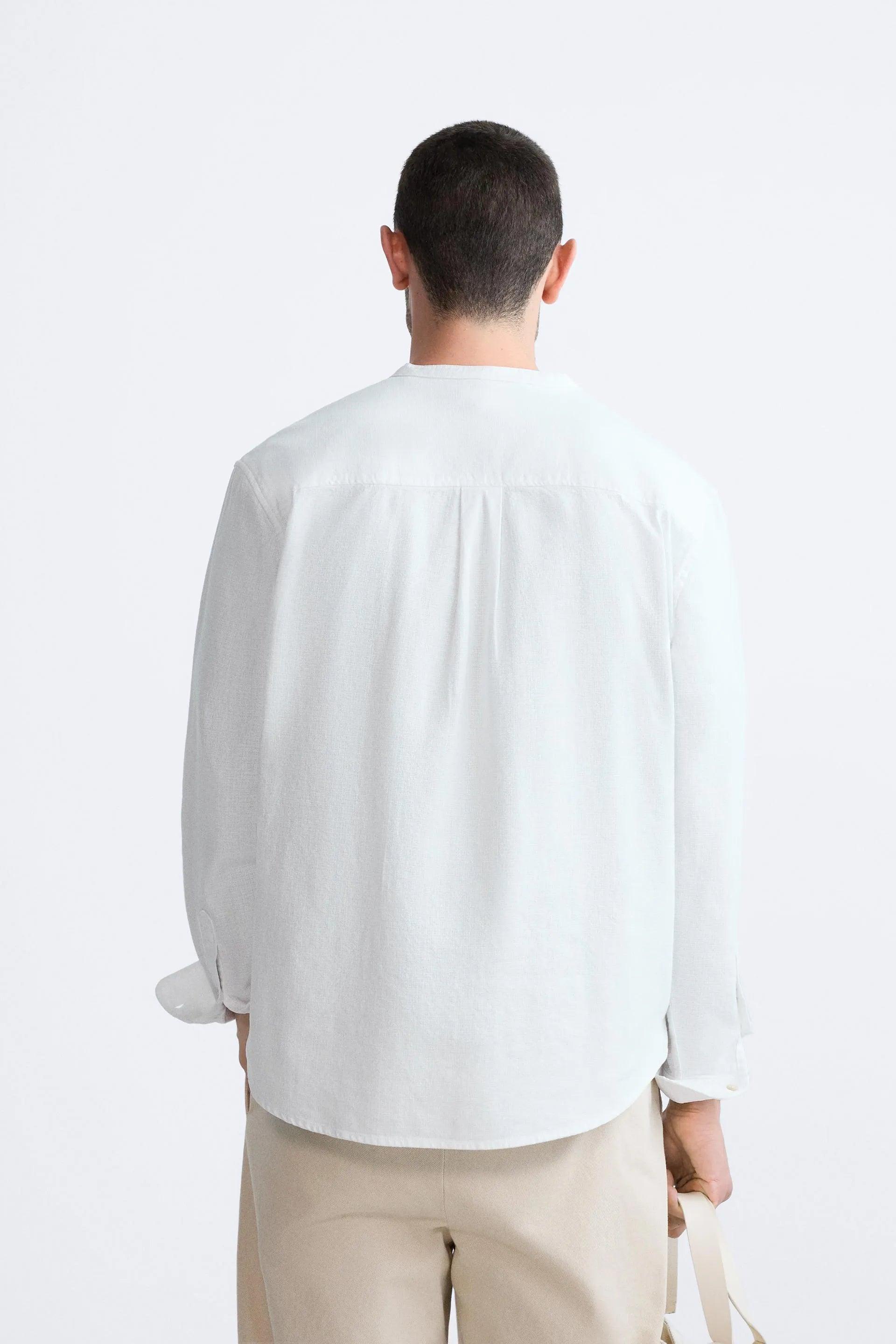 ZARA STAND-UP COLLAR SHIRT