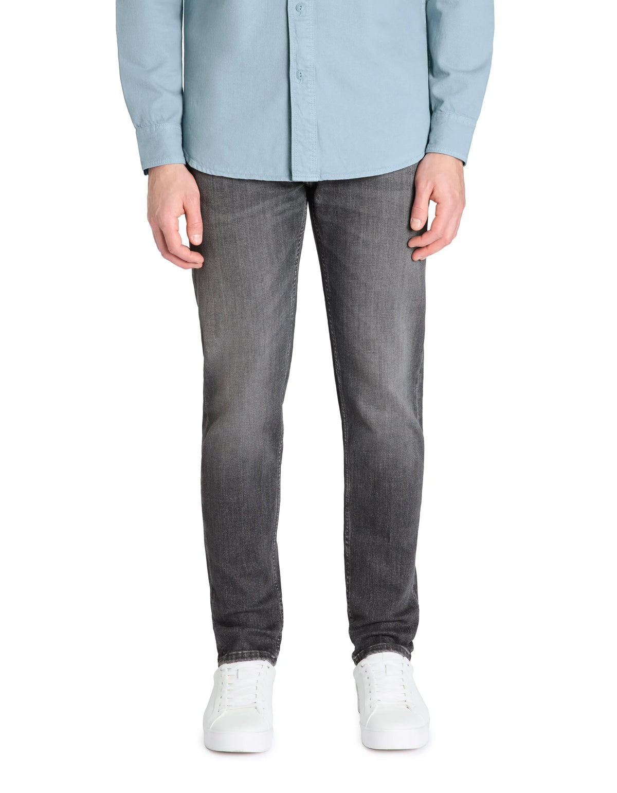 CELIO Slim Stretch Cotton Jeans Gray