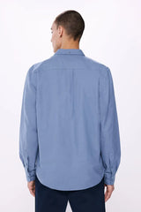 SPRINGFIELD Oxford Shirt-BLUE