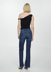 ELLE Medium Rise Straight Jeans