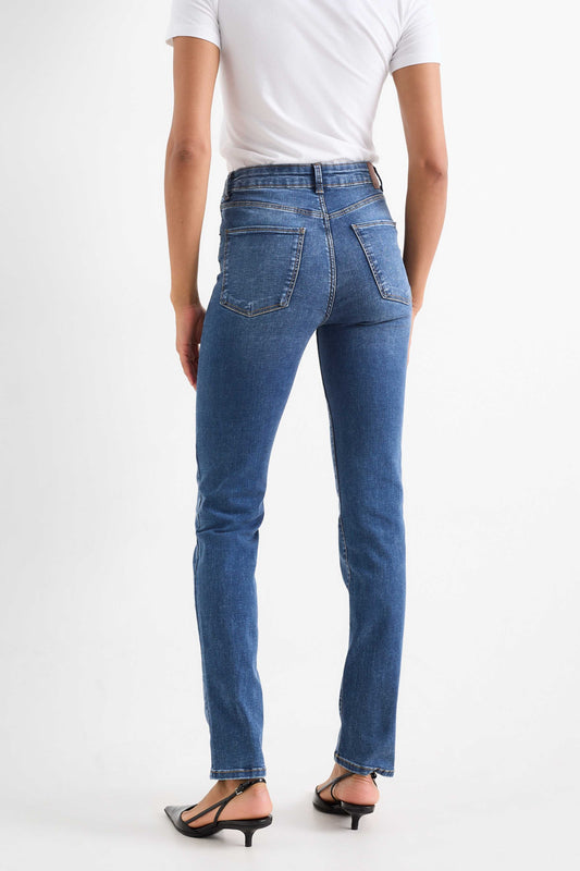 C&A WOMENS HIGH STRAIGHT JEANS
