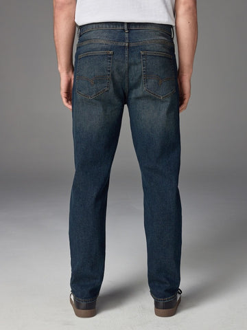 NEXT Blue Dark Vintage Straight Fit Vintage Wash Denim Jeans