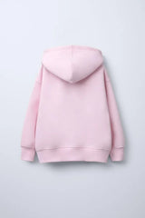 ZR GIRLS Hoodie with a Dual zipper Mechanism