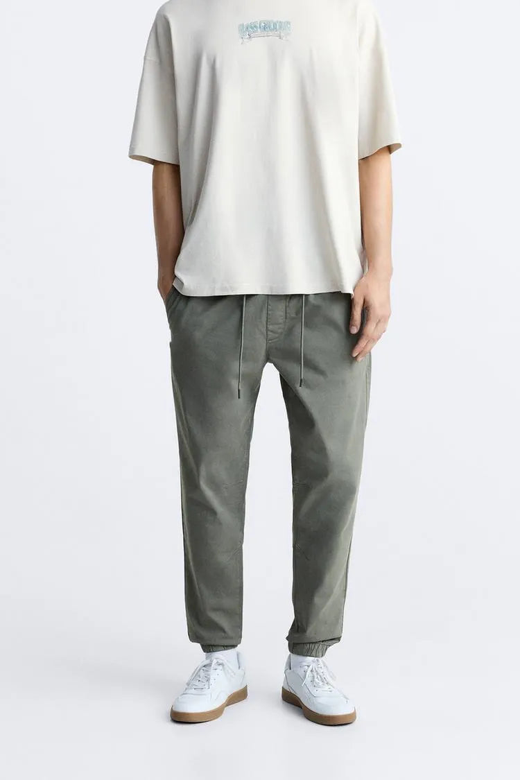 ZARA JOGGER WAIST TROUSERS