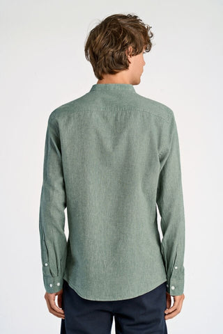 LINDBERGH MENS SLIM FIT LINEN SHIRT