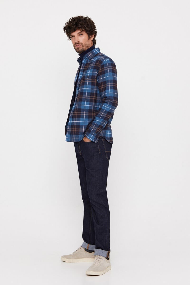 CORTEFIEL Checkered Flannel Shirt