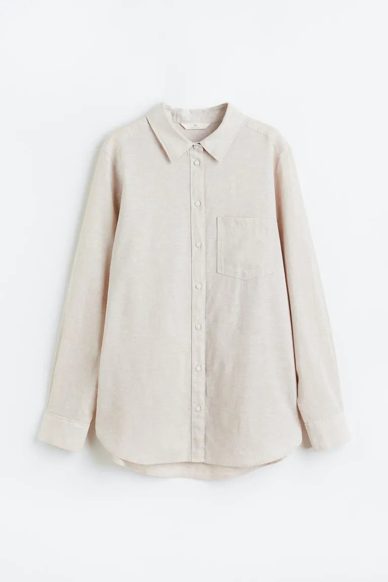 H&M Linen-Blend Shirt