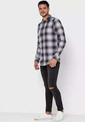 Flannel Checked Slim Fit Shirt